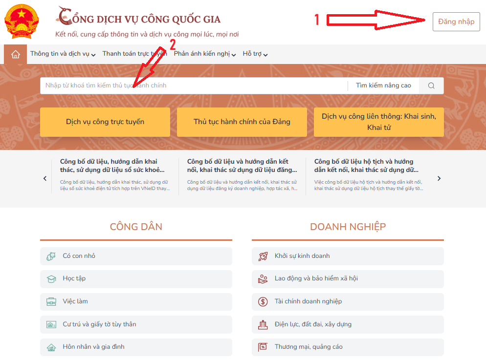 Trích lục khai sinh online