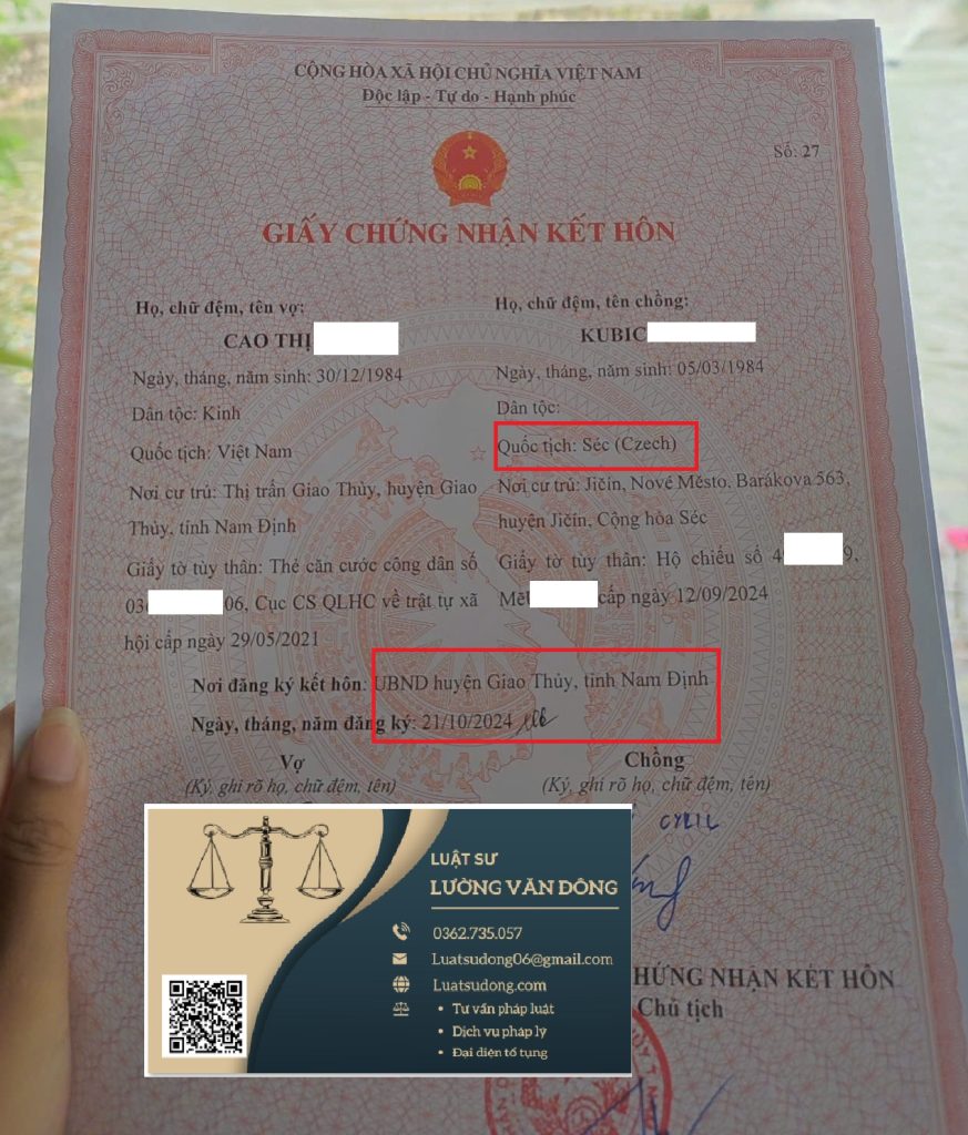 Kết hôn với người Séc