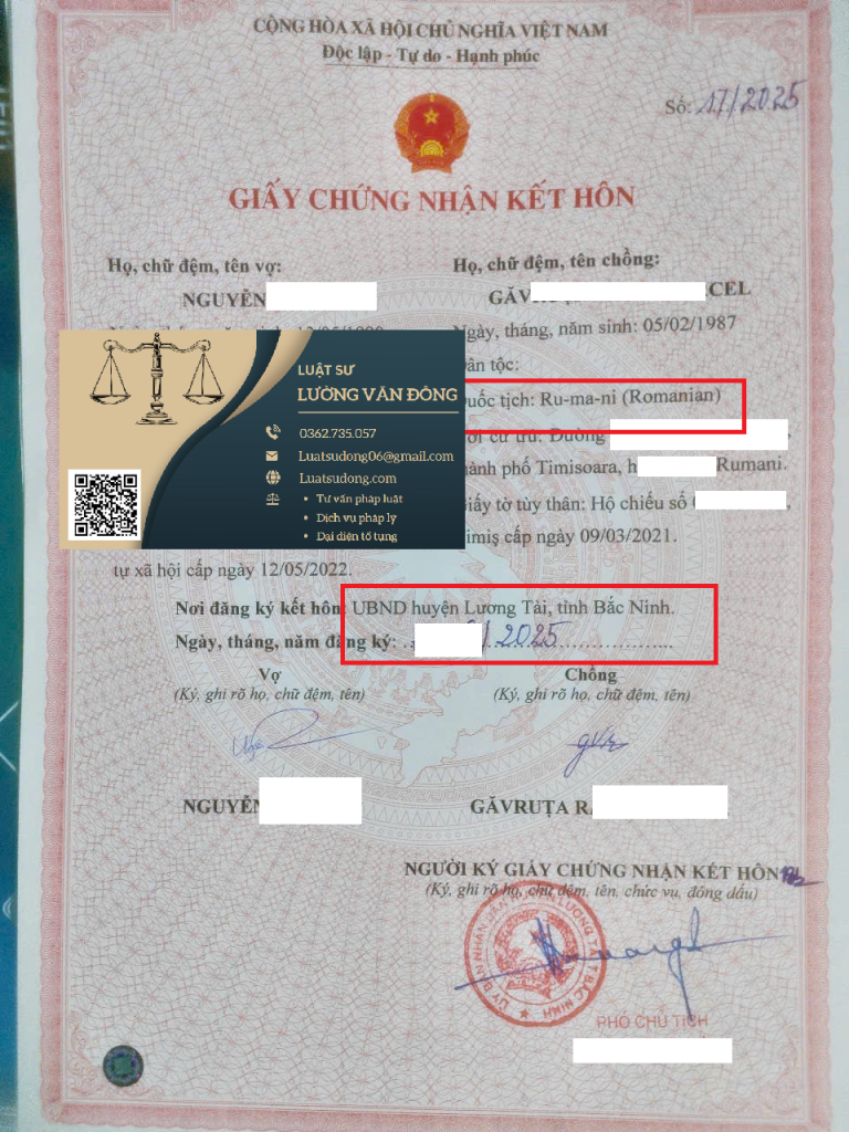 Kết hôn với người Rumani