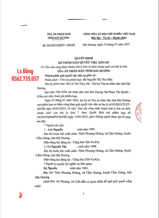 Ly hôn cả 2 đều đang ở nước ngoài