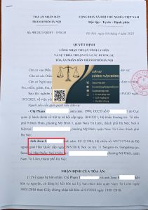 Ly hôn với người Hàn Quốc - tại Hà Nội