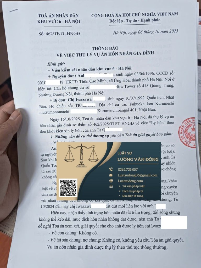 Ly hôn với người Nhật Bản