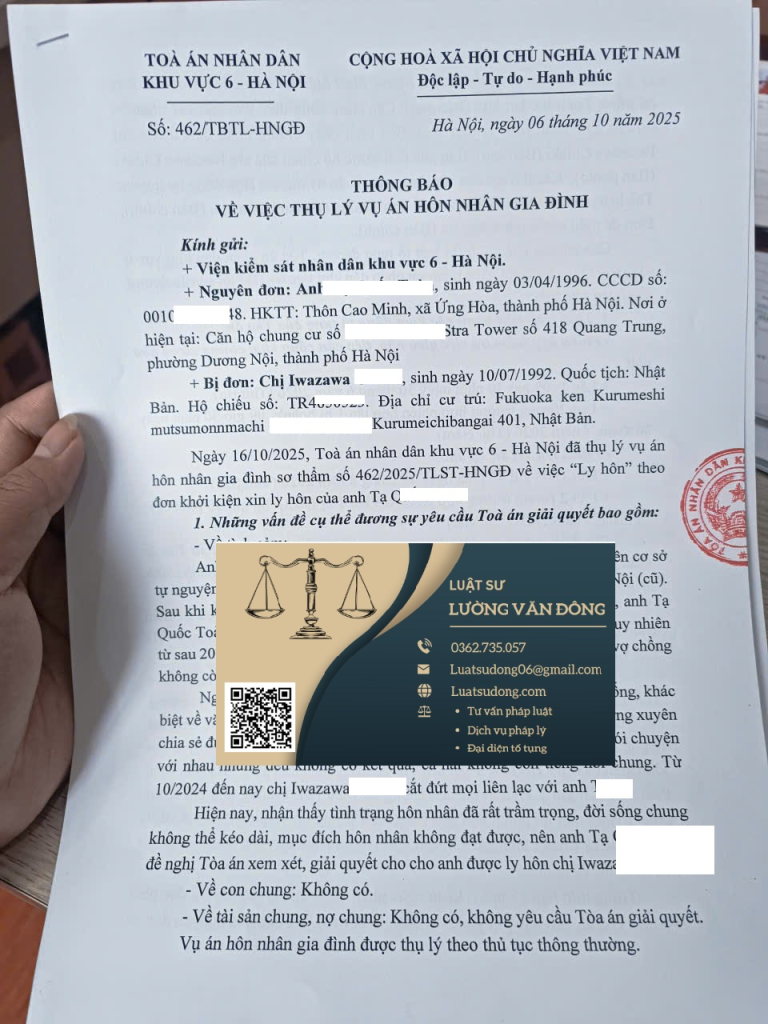 Ly hôn với người Nhật Bản