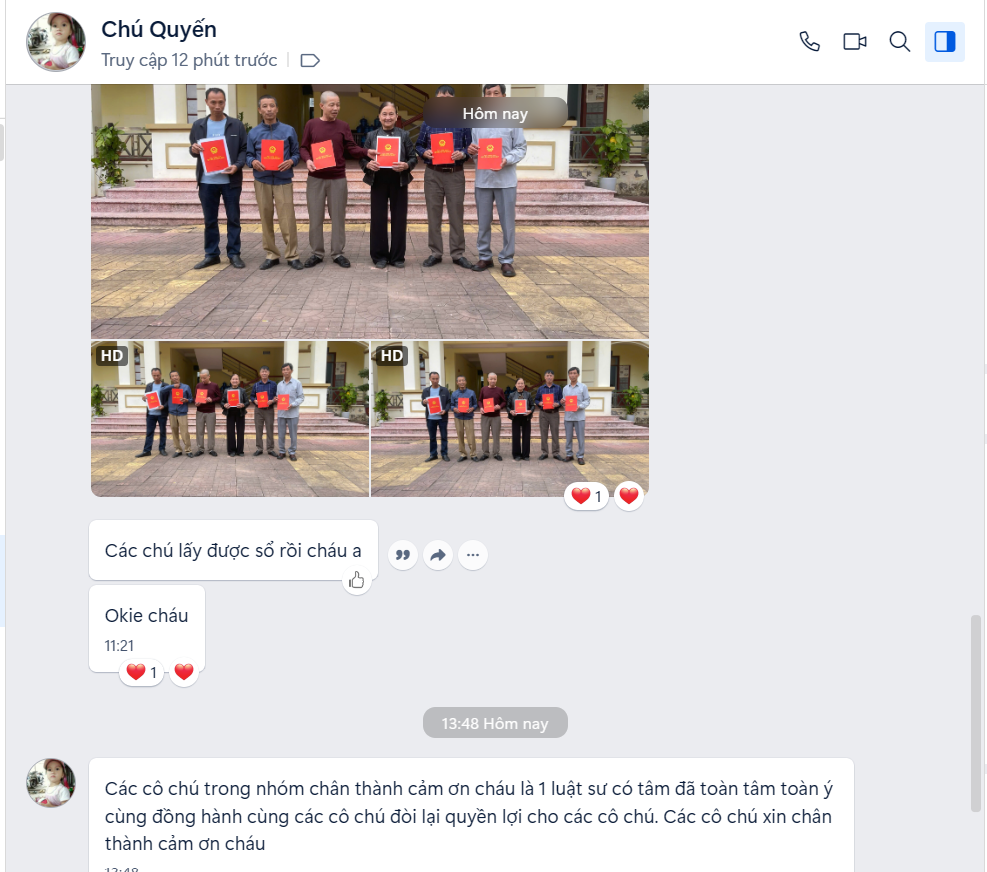 Khách hàng phản hồi về Luật sư Đông