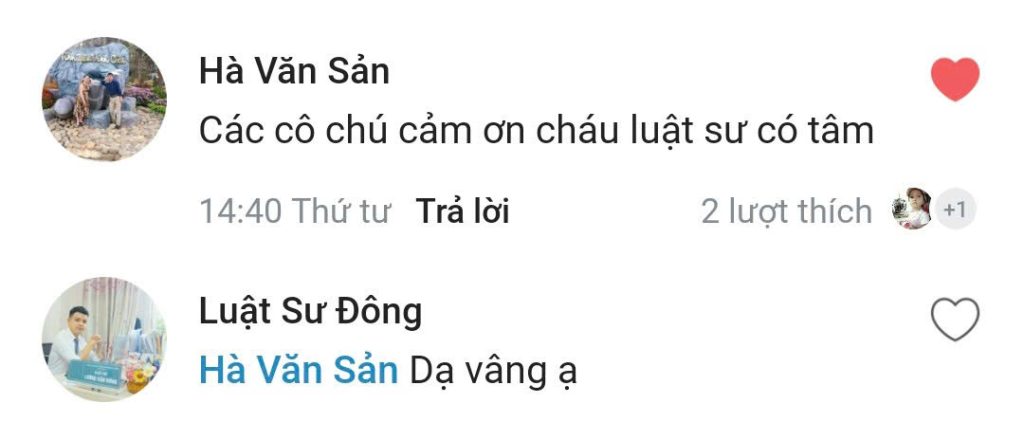 Phản hồi của khách hàng