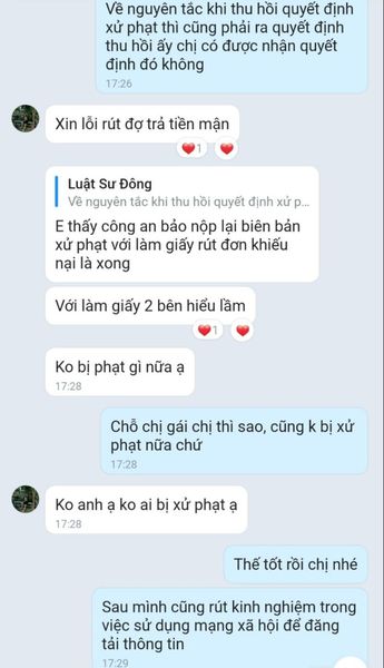 Phàn hồi của khách hàng với Luật sư Phàn hồi của khách hàng với Luật sư
