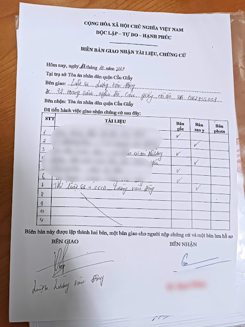 Nộp hồ sơ tại Tòa án quận Cầu Giấy Nộp hồ sơ tại Tòa án quận Cầu Giấy