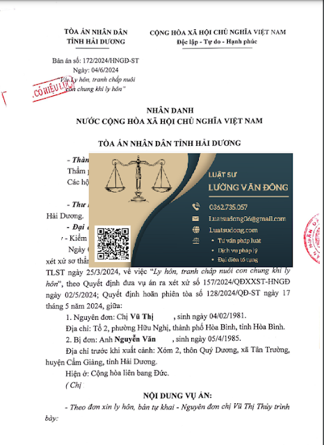 Ly hôn 1 bên đang ở CHLB Đức