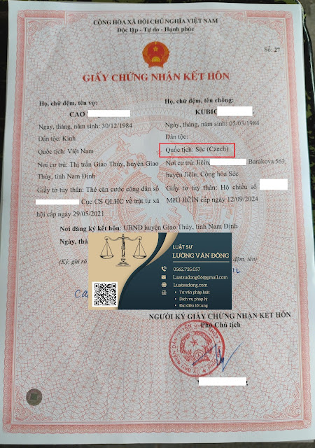 Kết hôn với người CH Séc