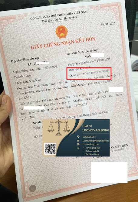 Kết hôn với người Myanma