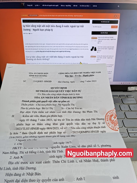 Ở Nhật Bản có ly hôn với vợ/chồng ở Việt Nam không