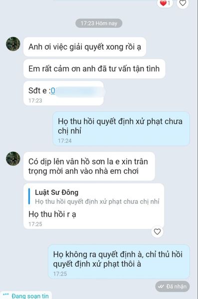 Phàn hồi của khách hàng với Luật sư Phàn hồi của khách hàng với Luật sư