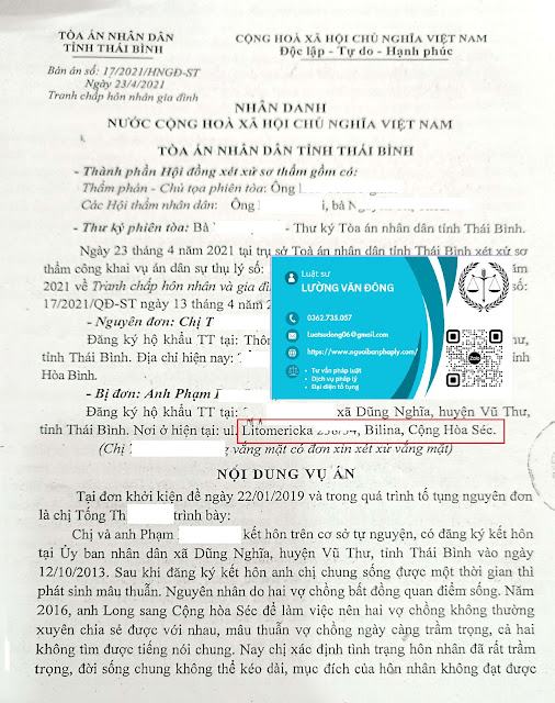 Ly hôn 1 bên đang ở Cộng Hòa Séc Ly hôn 1 bên đang ở Cộng Hòa Séc