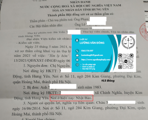 Ly hôn yếu tố nước ngoài tại Hưng Yên