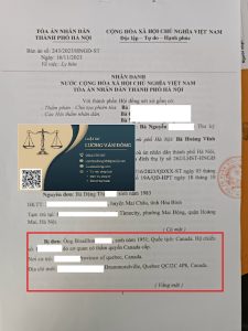 Ly hôn với người Canada