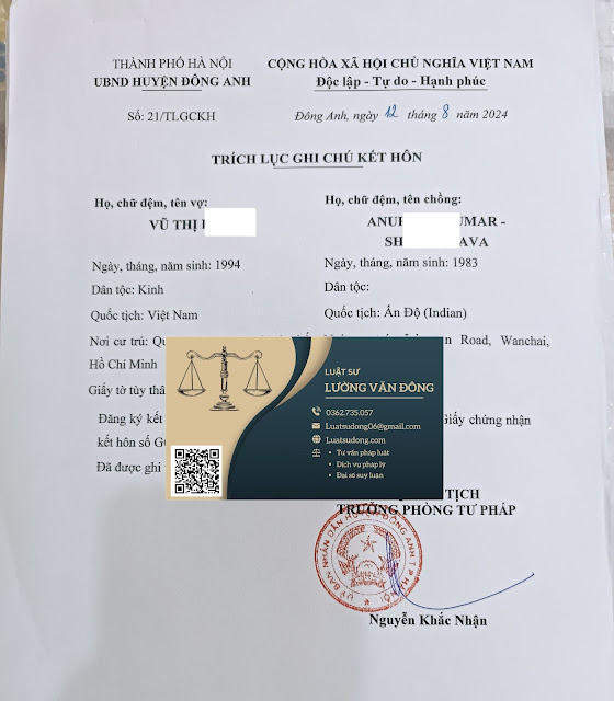 Ghi chú kết hôn Ghi chú kết hôn