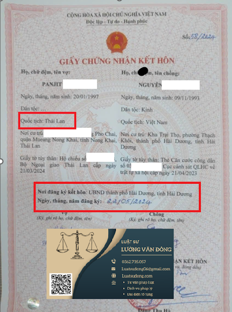 Kết hôn với người Thái Lan