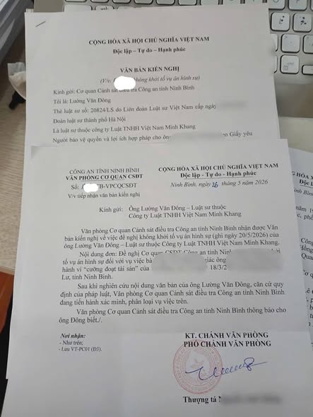 Văn bản kiến nghị không khởi tố của LS Đông gửi cơ quan điều tra