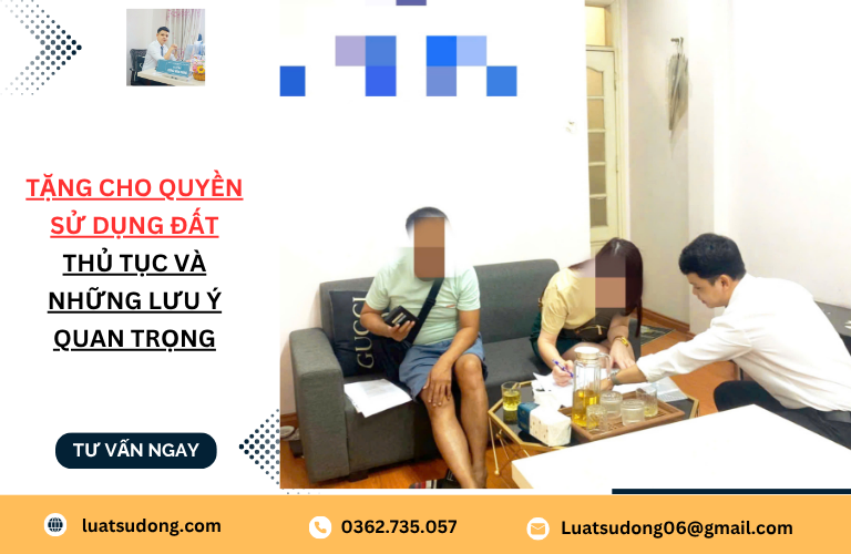 Tặng cho quyền sử dụng đất