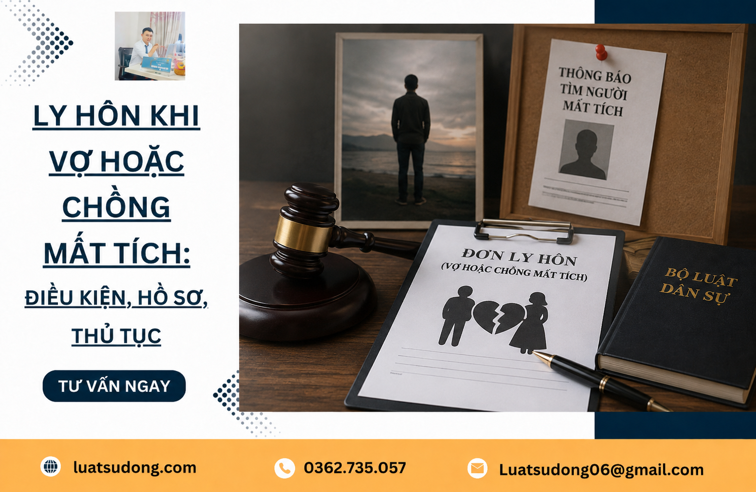Ly hôn khi vợ chồng mất tích