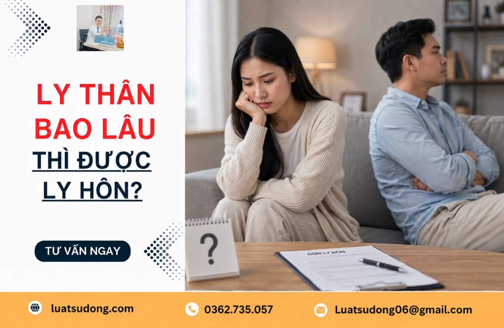 Ly thân bao lâu thì được ly hôn