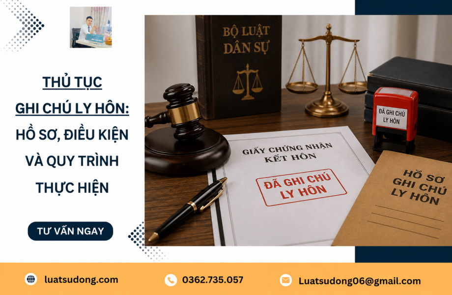 Thủ tục ghi chú ly hôn