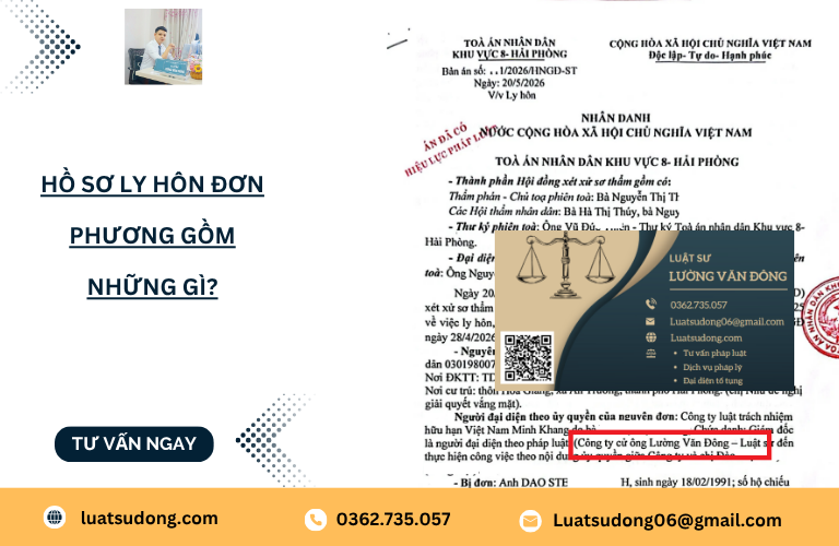 Hồ sơ ly hôn đơn phương gồm những giấy tờ gì?