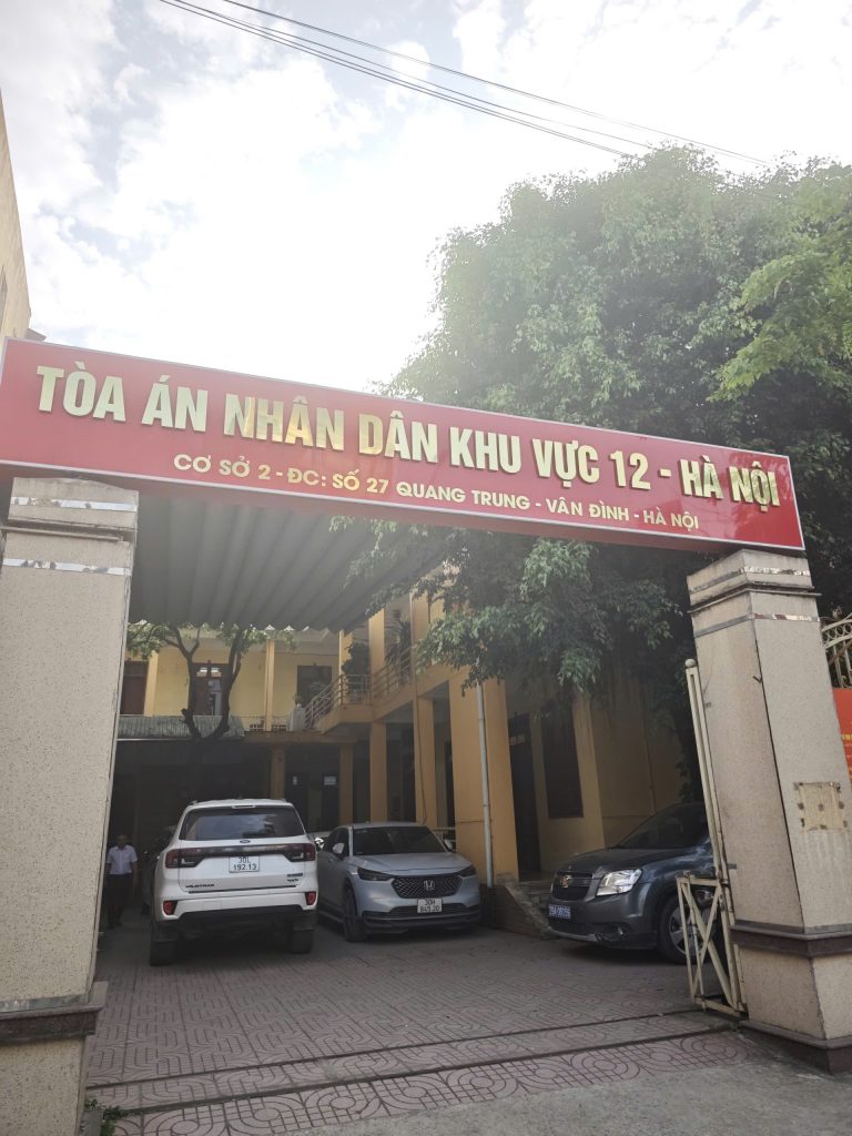 Tòa khu vực 12 - Hà Nội