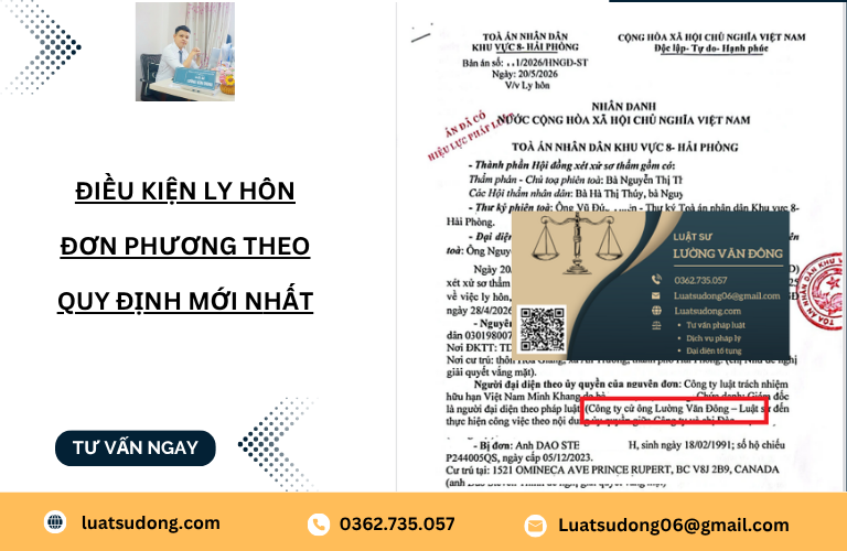 Điều kiện ly hôn đơn phương theo quy định mới nhất