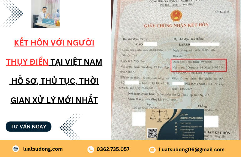 Kết hôn với người Thụy Điển tại Việt Nam