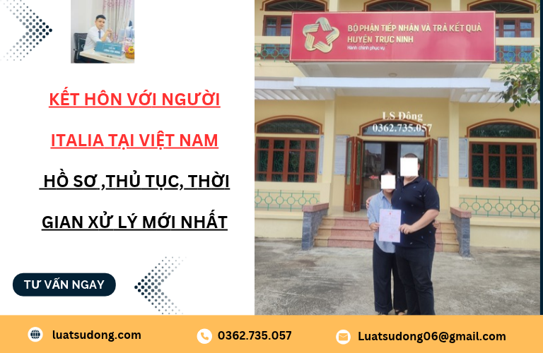 Kết hôn với người Italia tại Việt Nam