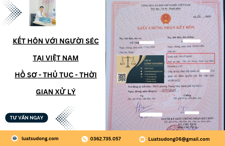Kết hôn với người Séc tại Việt Nam